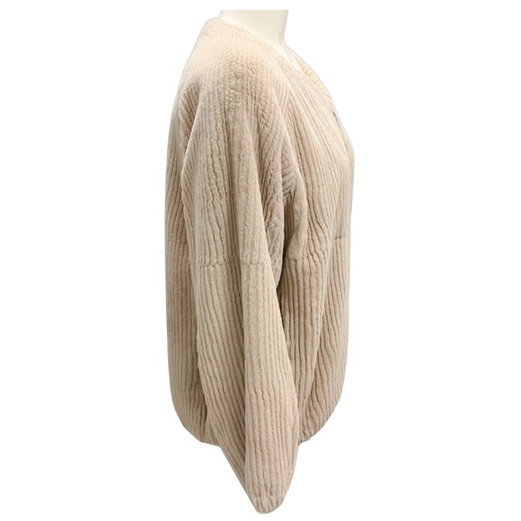 FLEURETTE VAGUE RABBIT FUR FULL ZIP JACKET - Picture 2 of 5